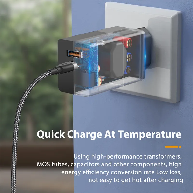 uslion ган 65w зарядное usb устройство quick