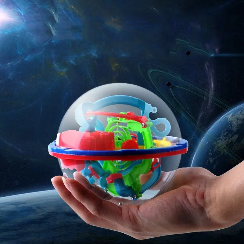 100 уровней 3D летающее блюдце волшебный Интеллектуальный пазл шар лабиринт игра