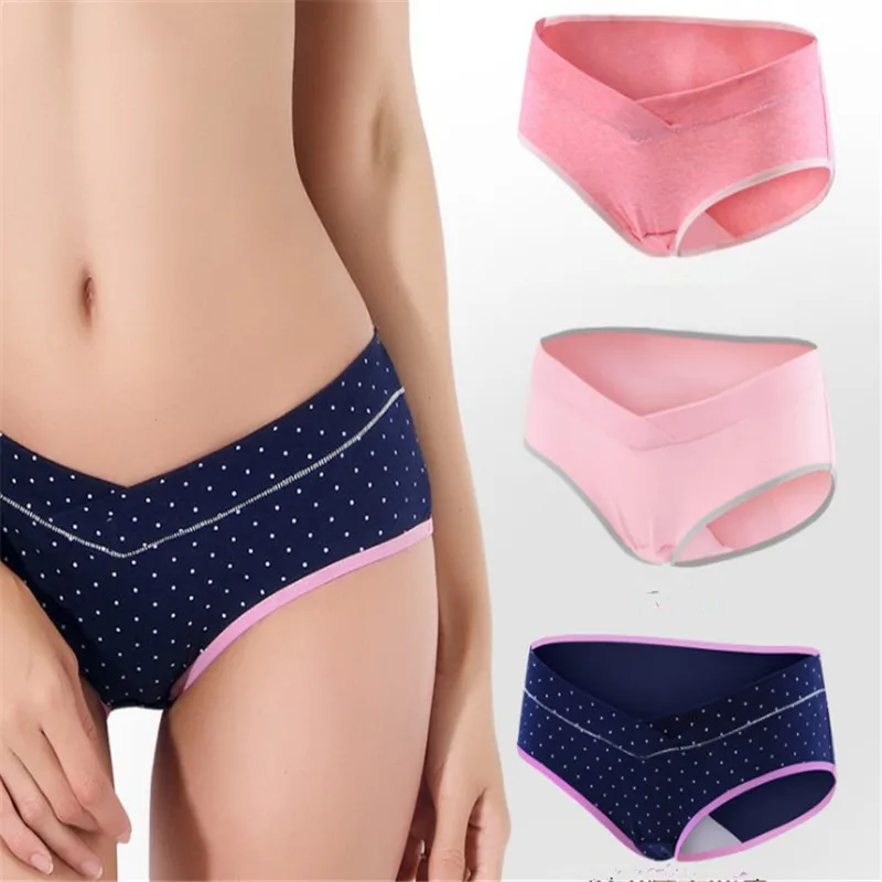 3 шт./партия беременность нижнее Белье для беременных хлопок u-образный с низкой