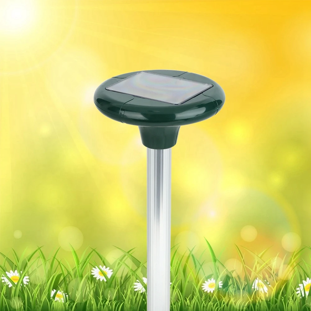 

High Quality 2x Ultrasonic Solar Power Snake Mouse Mice Pest Rat Rodent Repeller Repellent Solar Ultrasonic Mouse Repeller