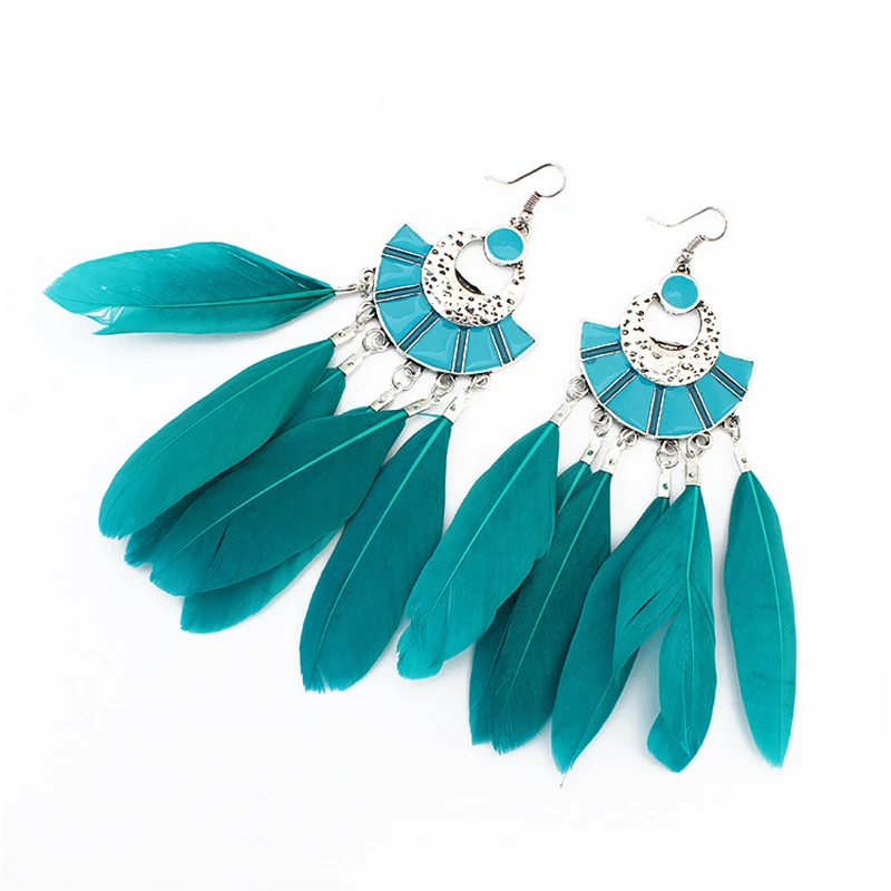 Серьги для женщин длинные веерообразные серьги с кисточками ювелирные изделия