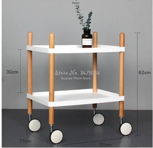 Двухслойная Мобильная обеденная корзина для дома гостиной дивана кофейный