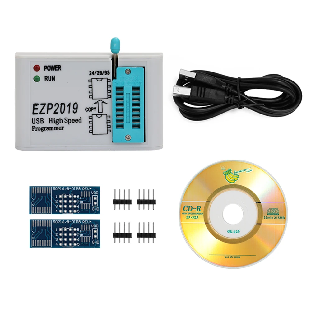 Высокоскоростной USB SPI программатор EZP2019 лучше чем EZP2010 EZP2013 Поддержка 32M Flash 24 25 93