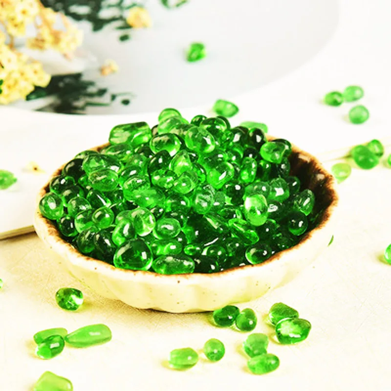 

50/100g на возраст от 3 до 9 лет мм зеленый Хрустальный Камень Аквариум Украшение благоустройство дома украшения Материал каменные полированны...