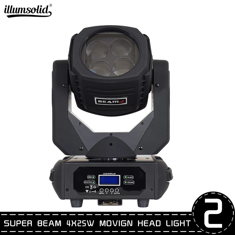 Светодиодный 4X25W супер луч светильник ing Moving Head хорошо подходит для сцены диско DJ