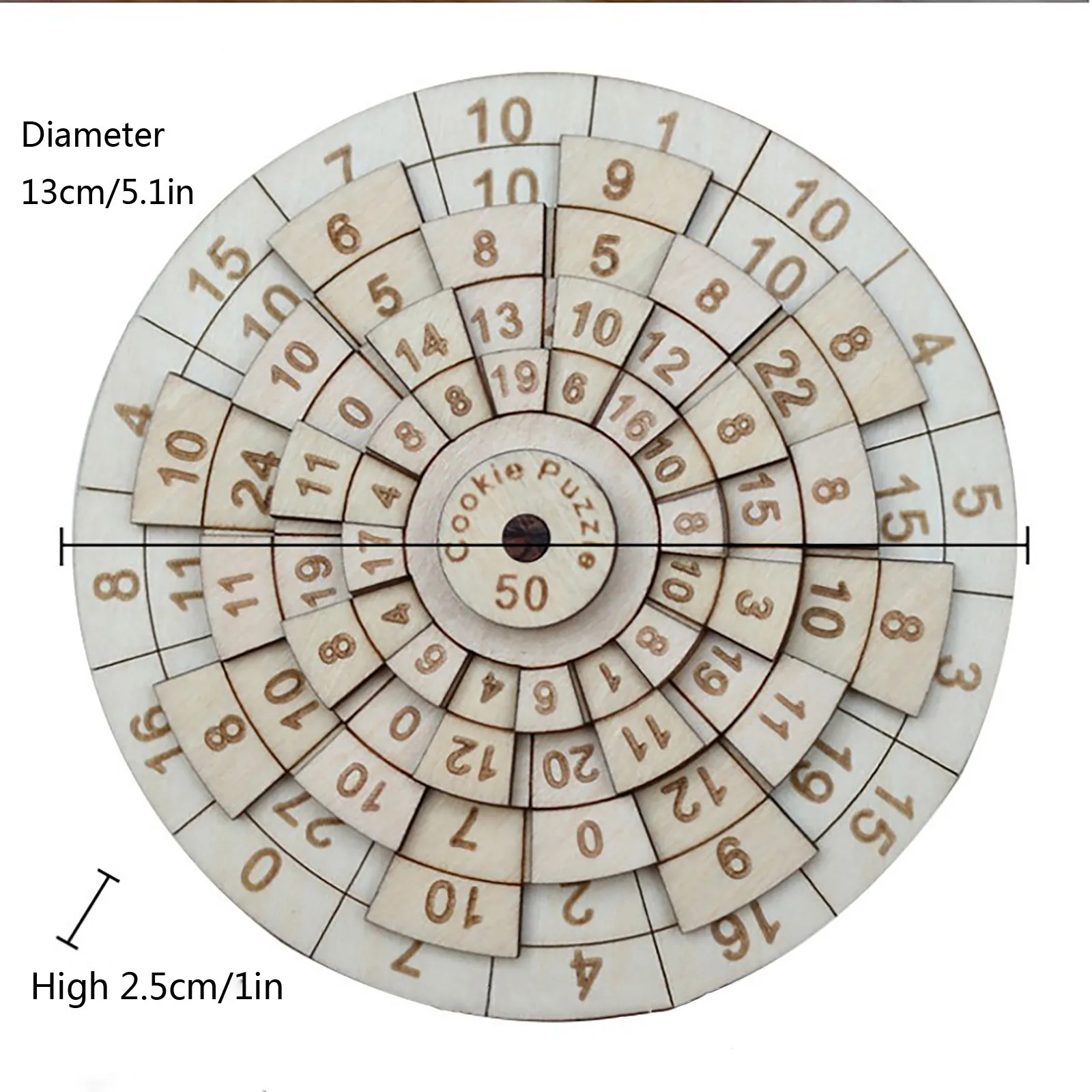 

Montessori Digital Turntable Math Matching Wooden Building Blocks Count Numbers Digital Shape Puzzle Toys For Kid Intellectual