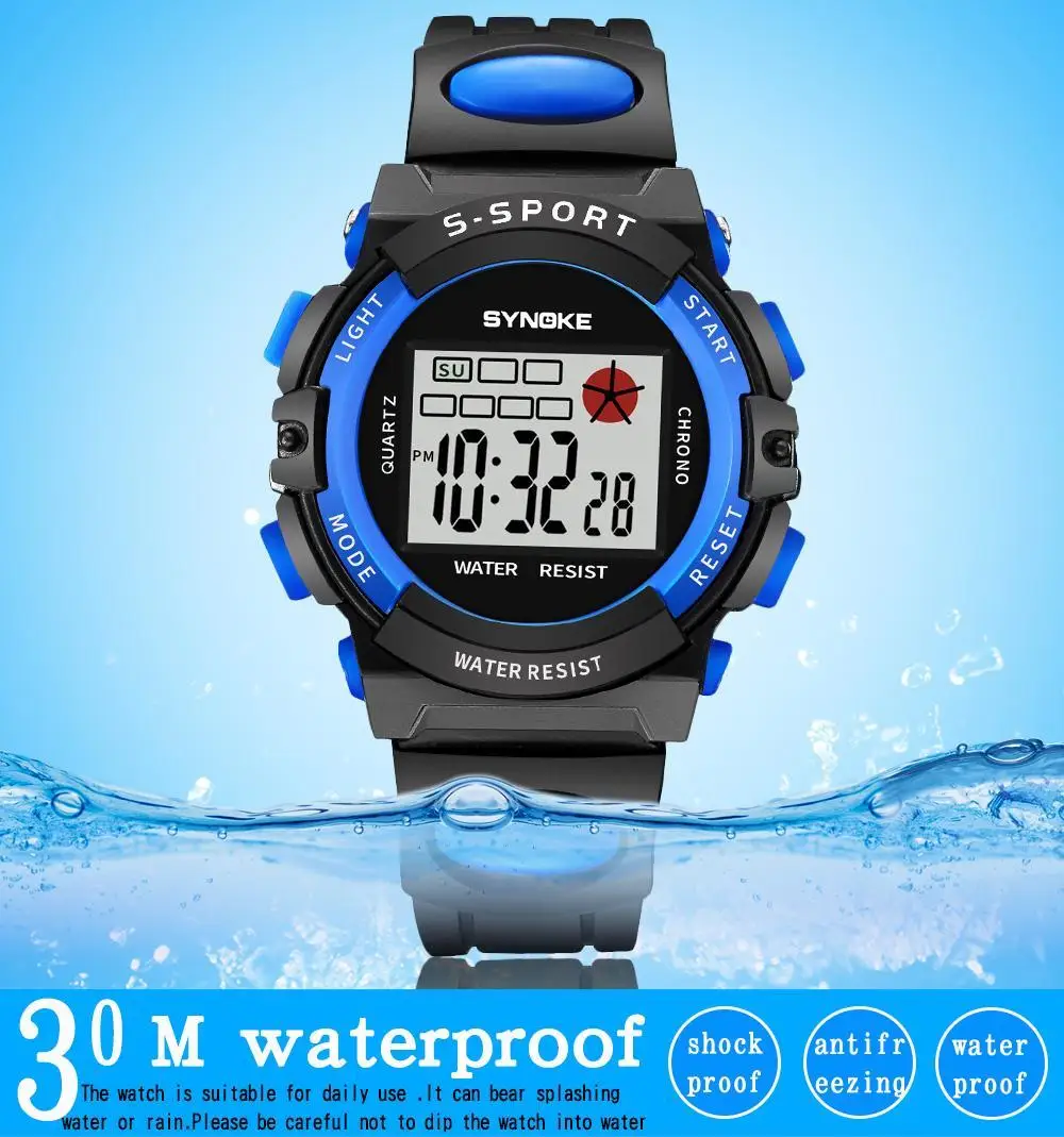 SYNOKE Модный популярный водонепроницаемый детский для мальчиков и девочек