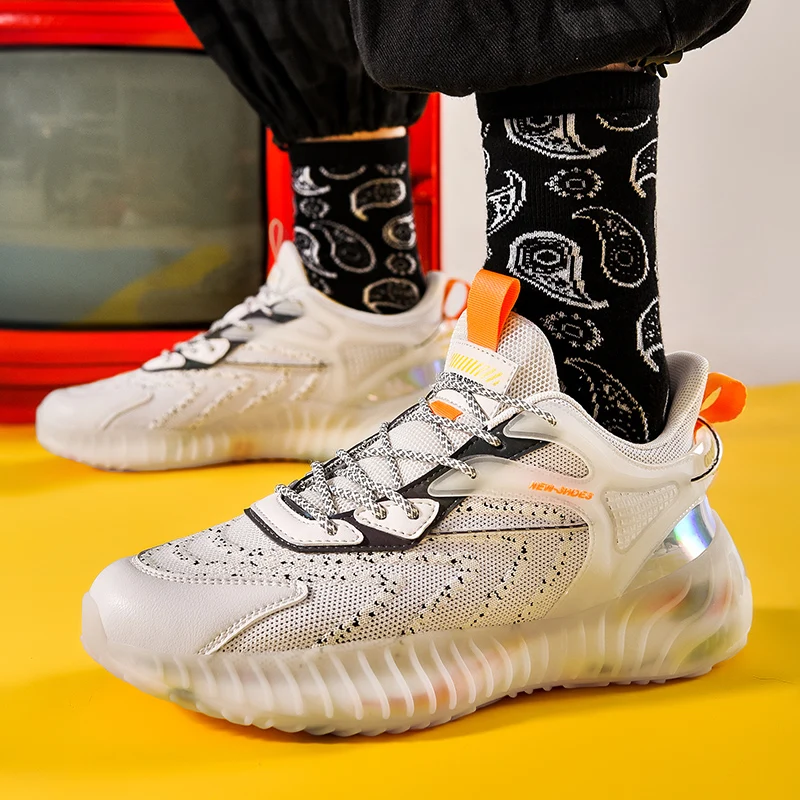 

Men Shoes Designer Breathable Men Sneakers Black White Casual Shoes Fashion Non-slip Walking Jogging Shoes Summer Male Footwear