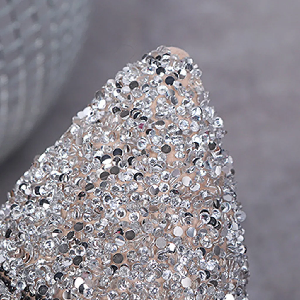 SAGACE Slippers Women Fashion Luxury 2020 Rhinestone Pointed Toe Low Heeled Hot Sale Ladies Summer Casual Beach Shoes | Спорт и