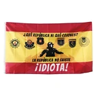 Флаг Испании, испанской империи с крестом Бургунди, Республики, значок, баннер 150x90 см, баннер 3x5 футов, 100D полиэстер, латунные кольца