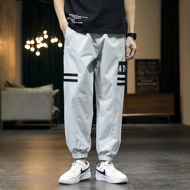 

Streetwear Mens Cargo Pants Harem Casual Pockets Pants Hip Hop Sweatpants Male Joggers Trousers Blue Full Length Pants Man