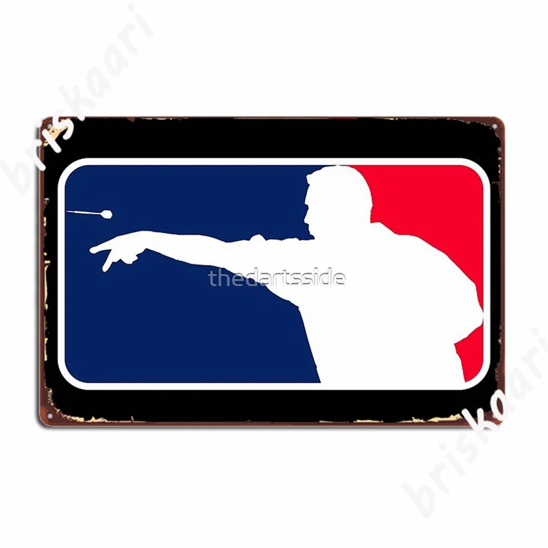 

League Darts Metal Signs Wall Mural Cinema Wall Decor Decoration Tin sign Posters