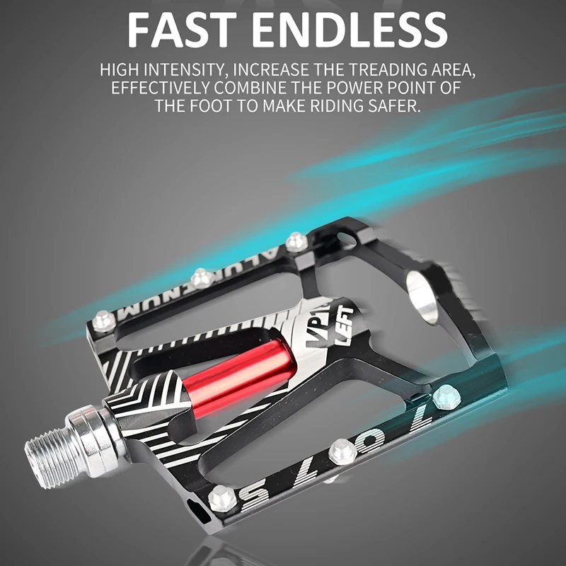 

2021 Mountain Bicycle Pedals Aluminum Antiskid Durable Bicycle Cycling 3 Bearing Pedals for Leisure BMX Road Bike X85