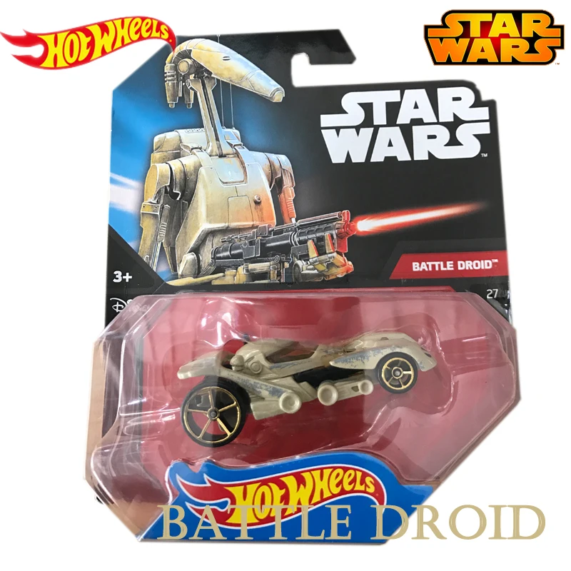 Подлинные Hot Wheels Звездные войны классический фильм тема серии ролевая модель автомобиля коллекция игрушек для детей мальчиков подарок на день рождения CGW35 - Цвет: battle droid
