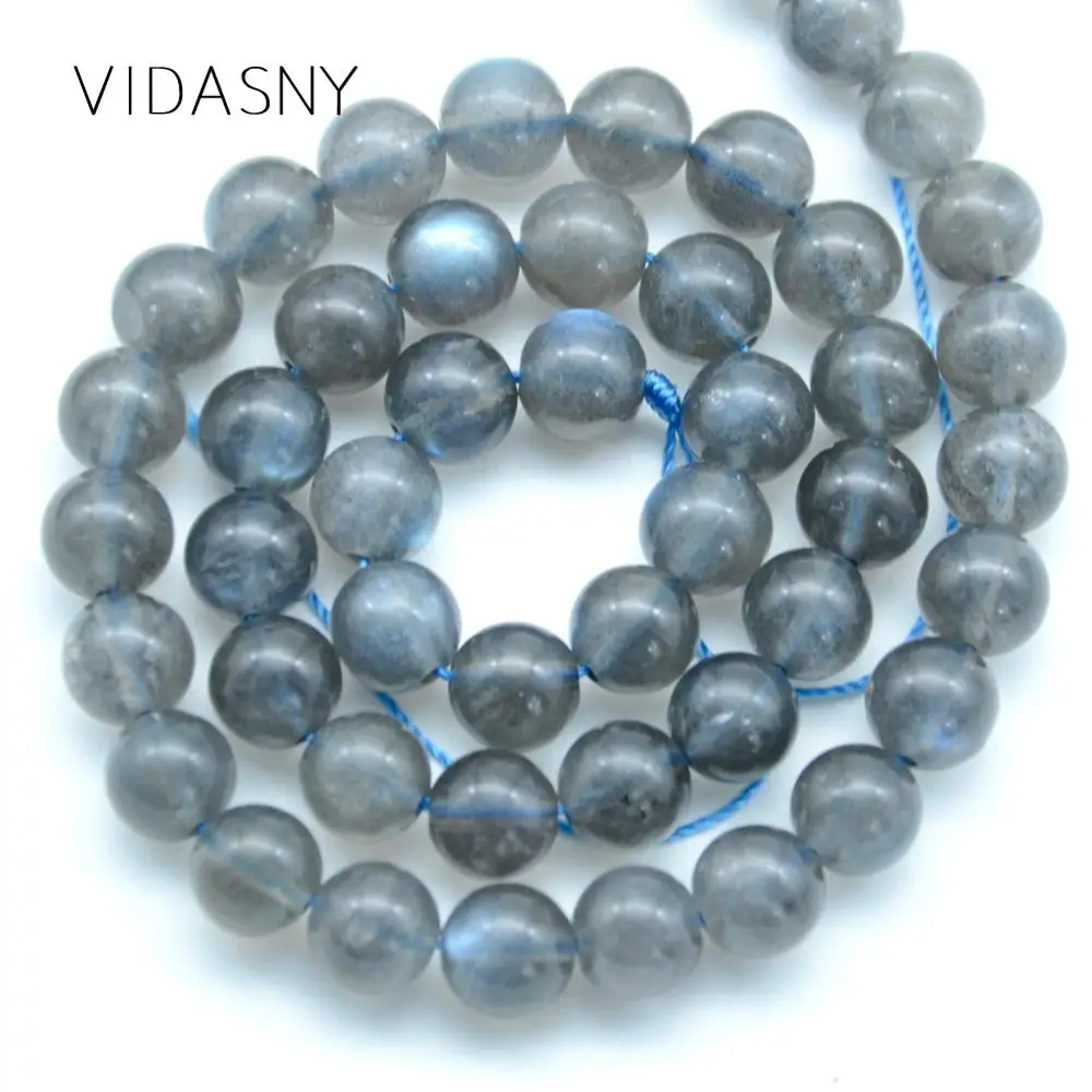 Камень лабрадорит натуральный драгоценный камень круглые бусины россыпью для