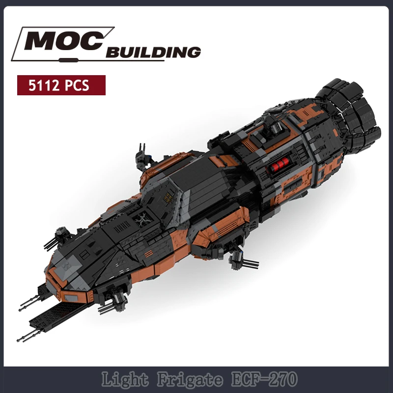 

Moc Expanse MCRN Tachi Rocinante- Corvette-Class Light Frigate ECF-270 MCRN Tachi 46313 Building Blocks Starfighter Interstellar