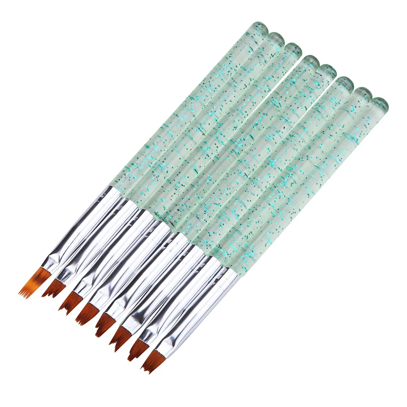

8Pcs/Set Nail Art Brushes Nail Flower Pen Head Carving Nails Tips For Gel Nail Polish Painting Drawing