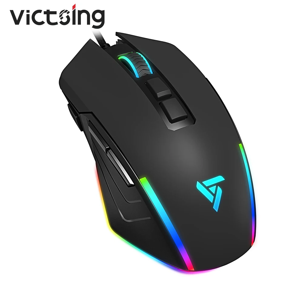 Мышь компьютерная игровая VicTsing PC311 RGB 8 программируемых кнопок 8000 DPI|Мыши| |
