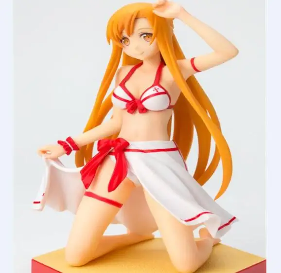 

Лидер продаж 2021, 16 см, искусство меча онлайн, Yuuki Асуна в купальнике, фигурка, коллекция игрушек, кукла, рождественский подарок