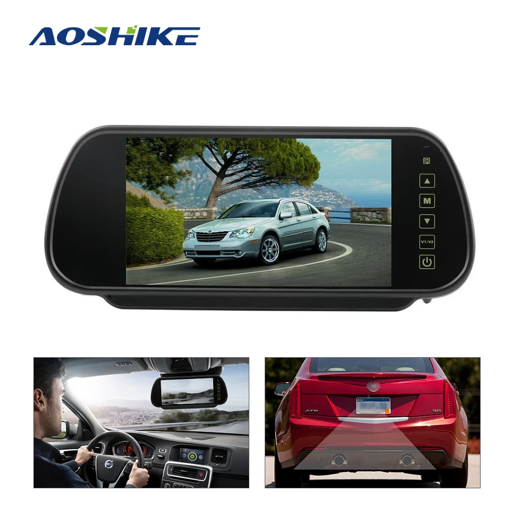 AOSHIKE 7 дюймов TFT LCD Система дисплей комплект автомобильный монитор заднего вида