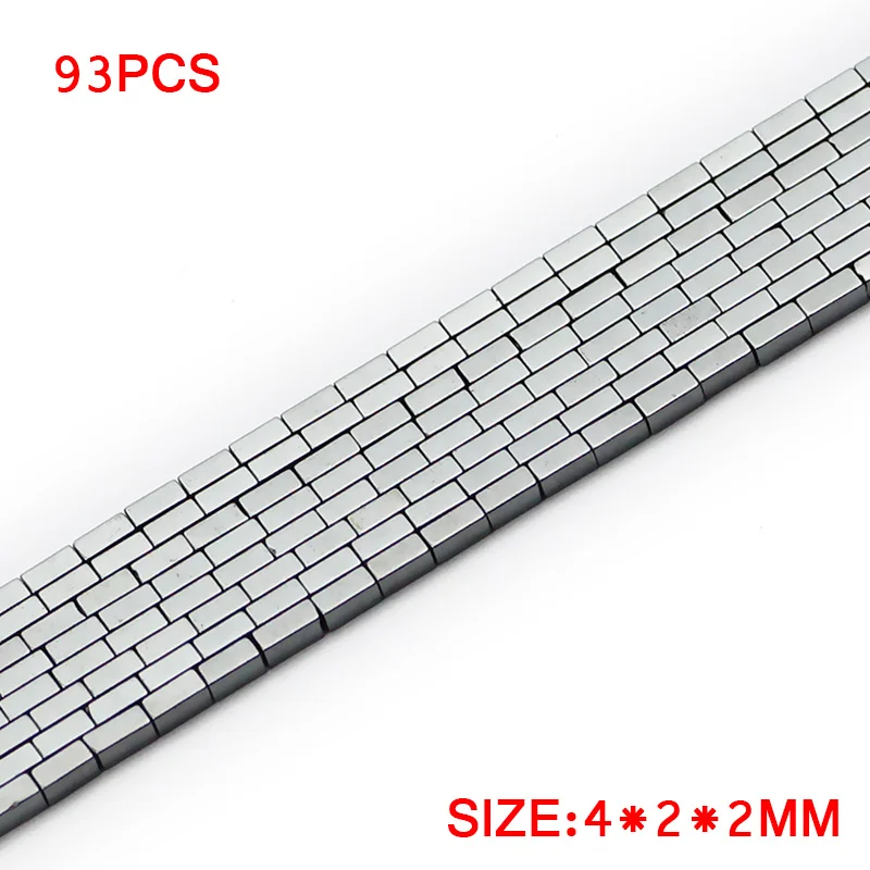 YHBZRET черные гематитовые прямоугольные кубовидные природные камни разделитель