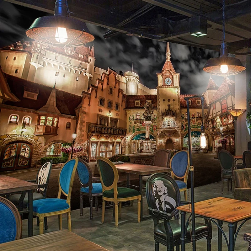 Обои в европейском ретро стиле Настенный декор самоклеящиеся водонепроницаемые