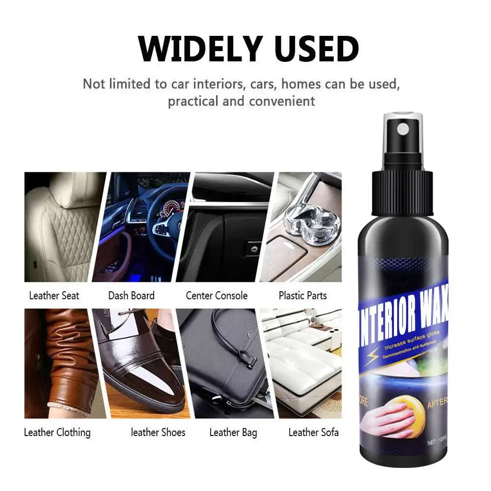 

50ml Auto Care Inner Car Interior Wax Seat Polish Dashboard Cleaner Leather
