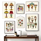 Забавный абстрактный постер на холсте с изображением грибов, моркови, ягодиц с сексуальной женщиной, ног, винтажная картина на стену для спальни, домашний декор