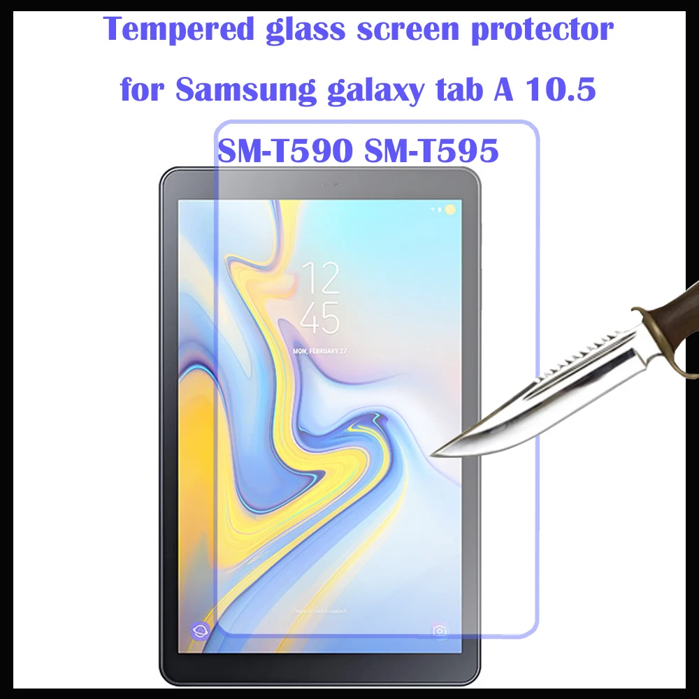 Для T590 T595 закаленное стекло для Samsung Galaxy Tab A 10 5 2018 A2 &quotSM SM планшет|Защитные экраны