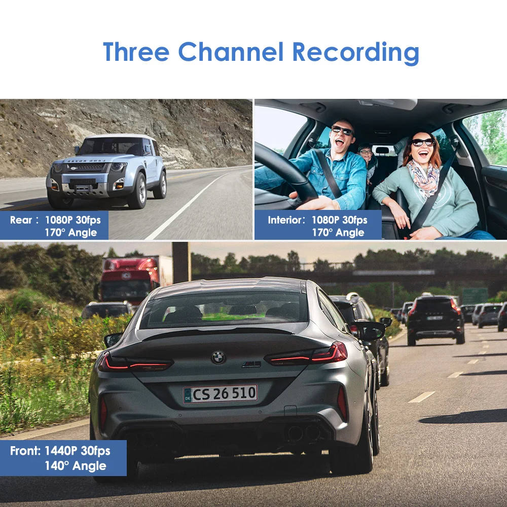 VIOFO A139 Автомобильный видеорегистратор 3 канала с GPS встроенный Wifi Sony сенсор камера