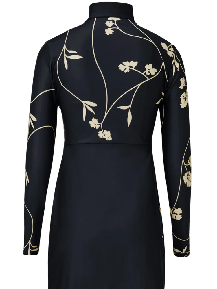 Женский костюм бикини для пляжа скромный комплект из двух предметов эластичный