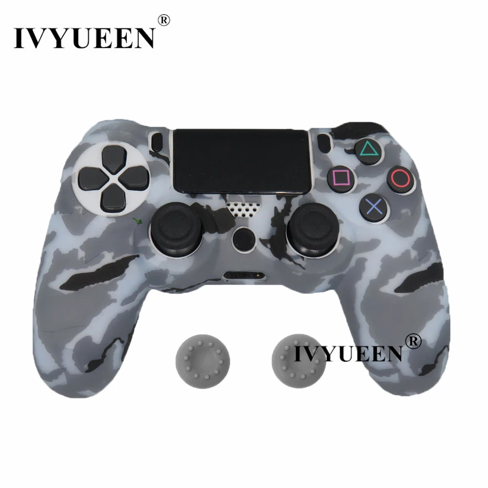IVYUEEN для sony playstation 4 PS4 Pro тонкий контроллер силиконовый чехол защитная кожа с аналоговой рукояткой для PS4 DS4 геймпад