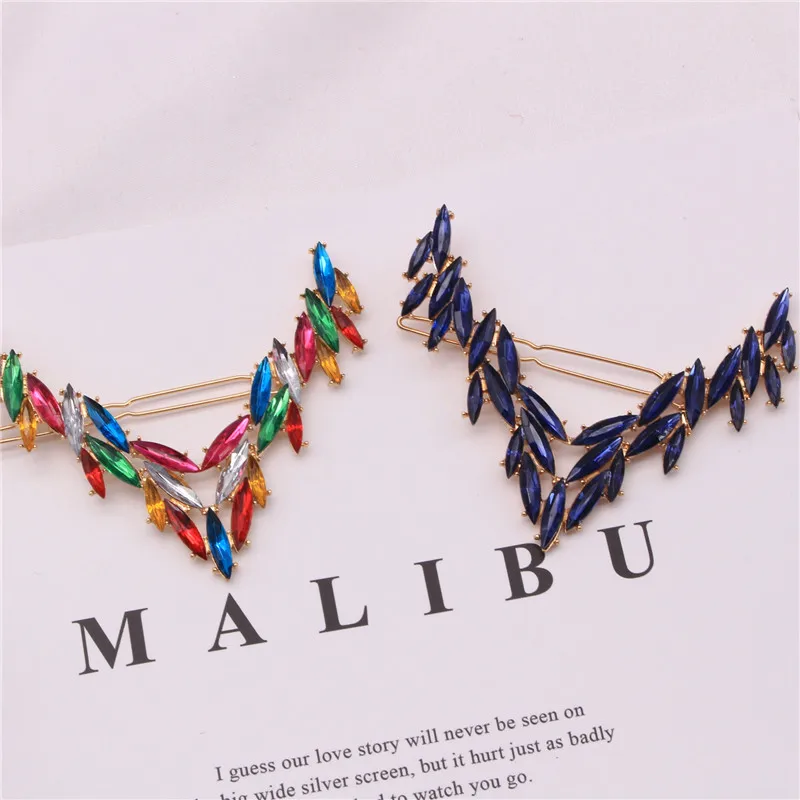 

2020 New Color Rhinestone Hairpin Korean Retro Ladies Creative Temperament Hair Accessories
