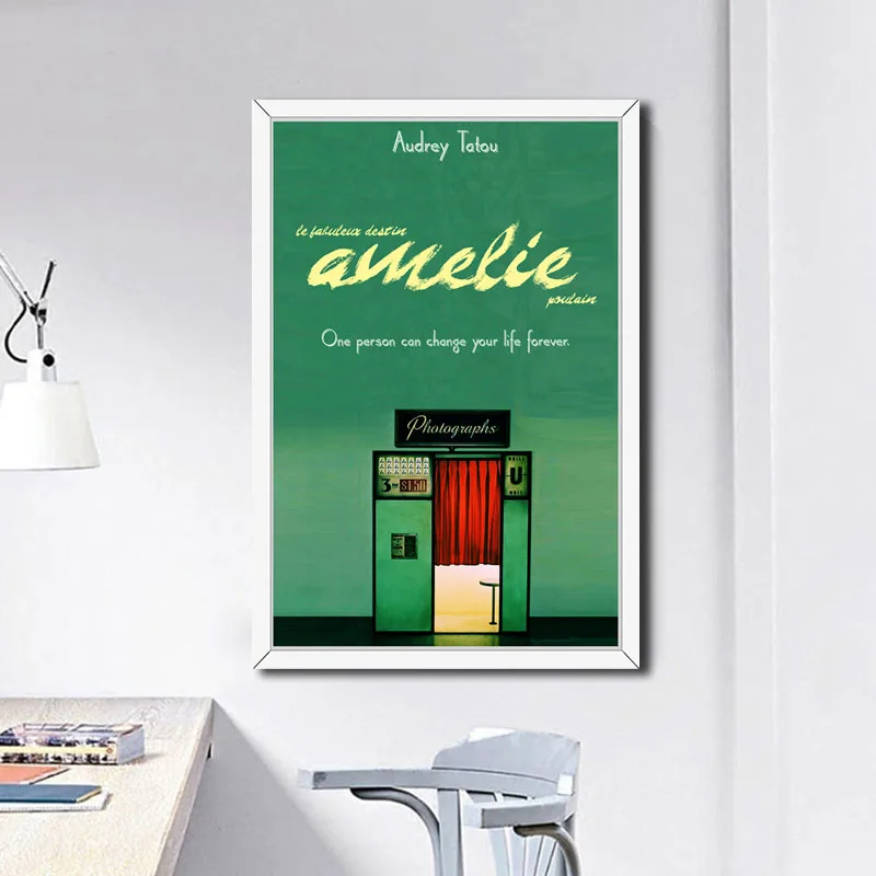 Amelie классический фильм художественная живопись Шелковый Холст плакат настенный