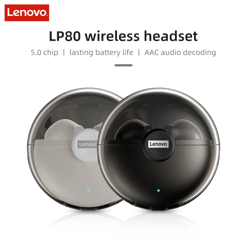 

Оригинальные беспроводные наушники Lenovo LP80 TWS Bluetooth 5,0 сенсорное управление IPX5 водонепроницаемые наушники с микрофоном для iPhone Xiaomi Sport
