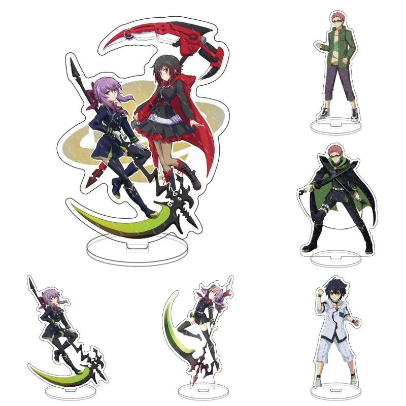 

Hot Japan Anime Seraph Of The End Key Chain Acrylic Stand Figure Model Keychains Fashion Desk Decorated Keyring Gift For Friend