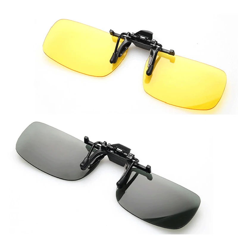 Поляризованные солнцезащитные очки UV400 с клипсой для вождения автомобиля