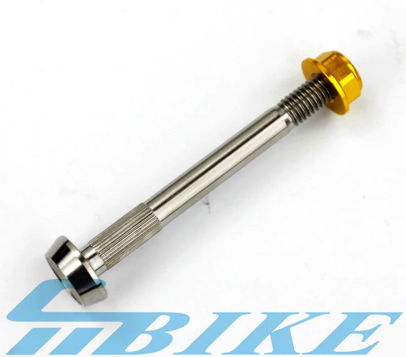 Gold Rear Shocks TWTOPSE Pro 10g титановые задние ударные болты для велосипеда Brompton прочные алюминиевые гайки из сплава блок Подвески болт запчасти - Цвет: Gold Rear Shocks
