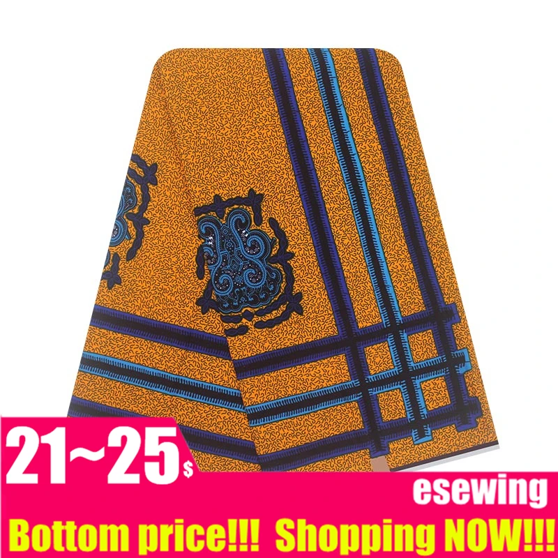 Африканские Восковые ткани ткань с принтом Анкары 6 ярдов новейшая нигерийская