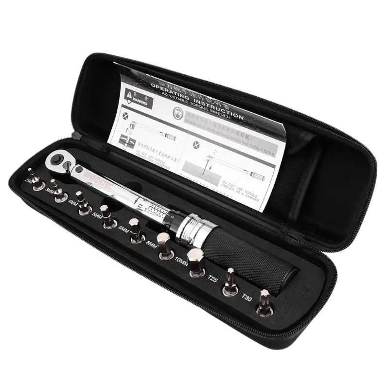 

Набор инструментов для ремонта велосипедов, 1-25 нм, ключ с регулируемым крутящим моментом дюйма