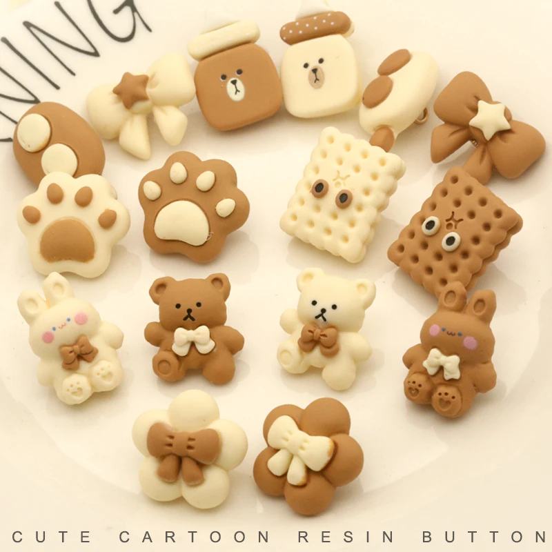 6 шт. милые детские пуговицы с рисунками животных одежда для малышей свитер