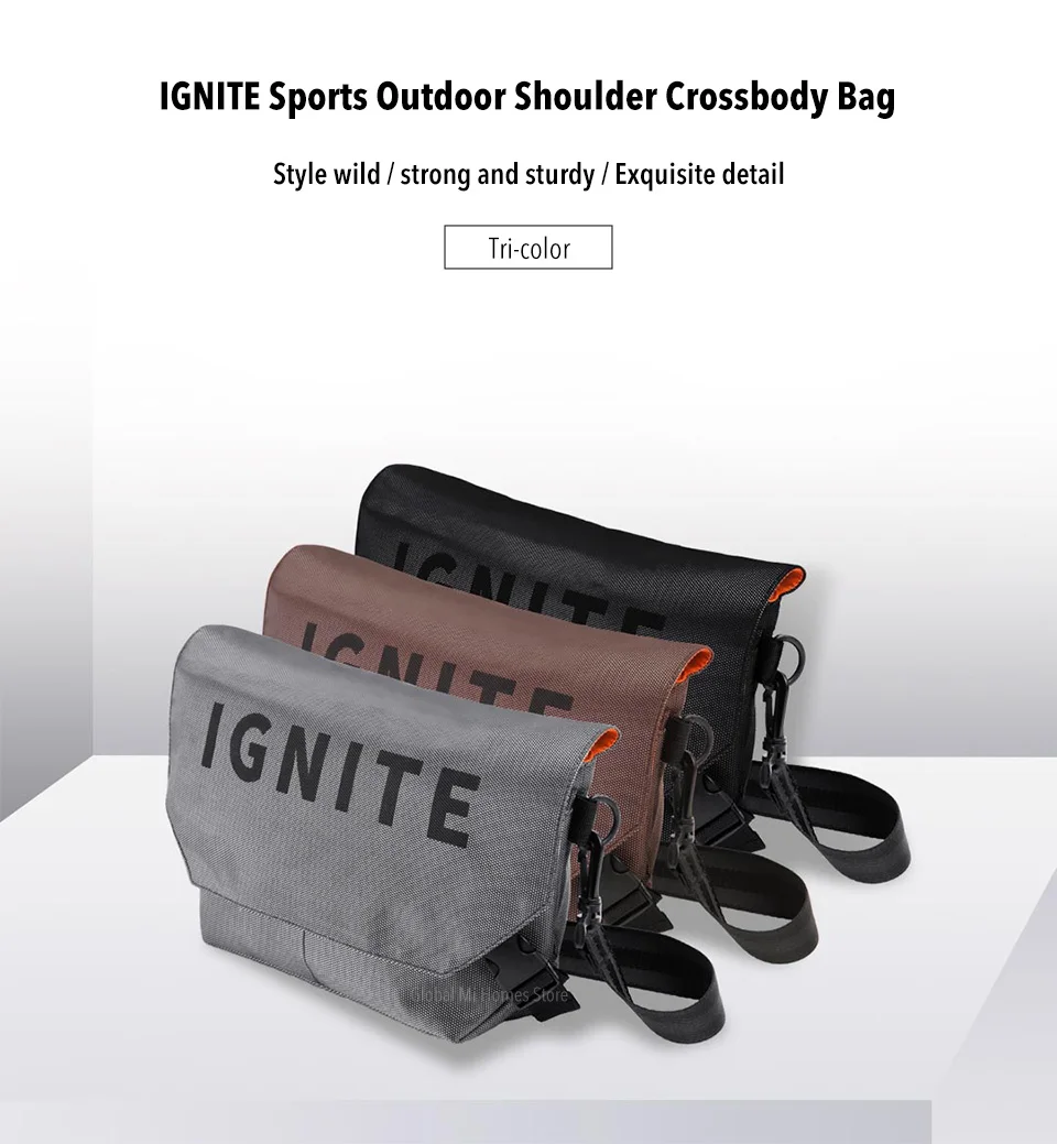 Xiaomi IGNITE спортивный открытый рюкзак на одно плечо мужская спортивная сумка Многофункциональный рекреационный рюкзак на одно плечо