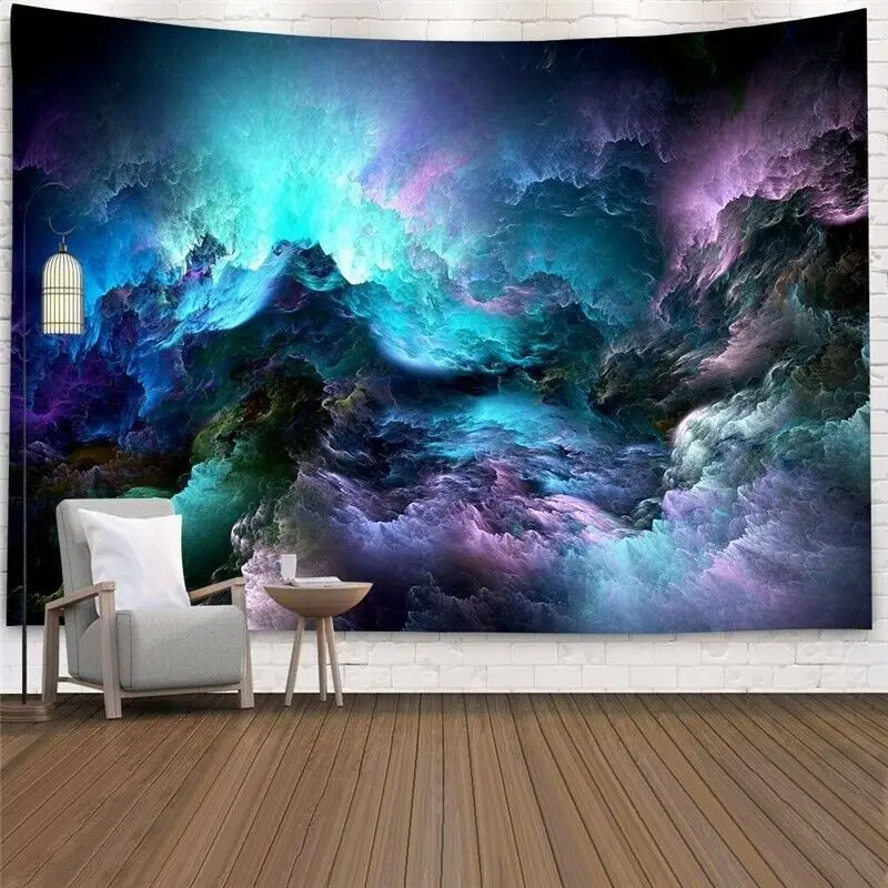 

Blue Hole Galaxy Sky Tapestry Space Wall Hanging Art Tapestry Home Wall Decor