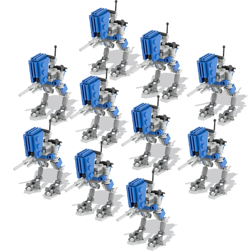 

LEQUMOC Space Wars MOC Robot Figures Military Battle Droid Sets Weapons Walker Model Building Blocks Expert Bricks Toys