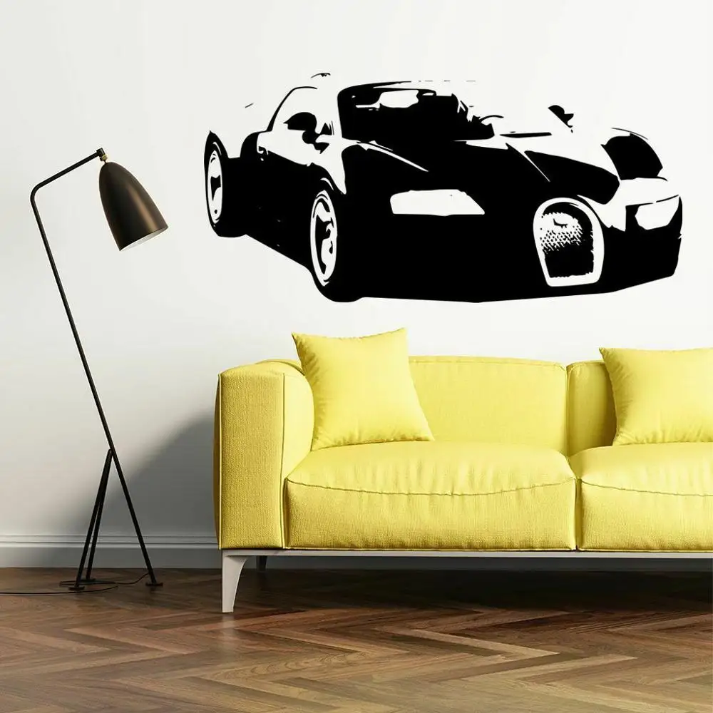Спортивный автомобиль наклейки на стены Прохладный Стиль для
