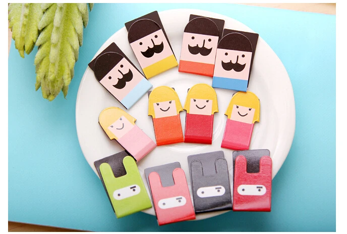 Девочка/усы/кролик ниндзя магнитная закладка симпатичная мультяшная Магнитная