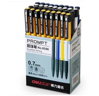 36pcs 0 7mm blue ballpoint pen pressed blut oil delistar ballpoint pen with 10 pcs refill stationery pen