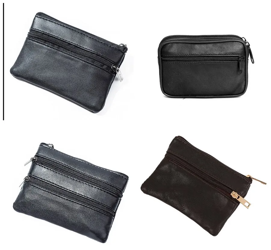 Горячая Мода Мужской кожаный мини кошелек для монет Повседневный