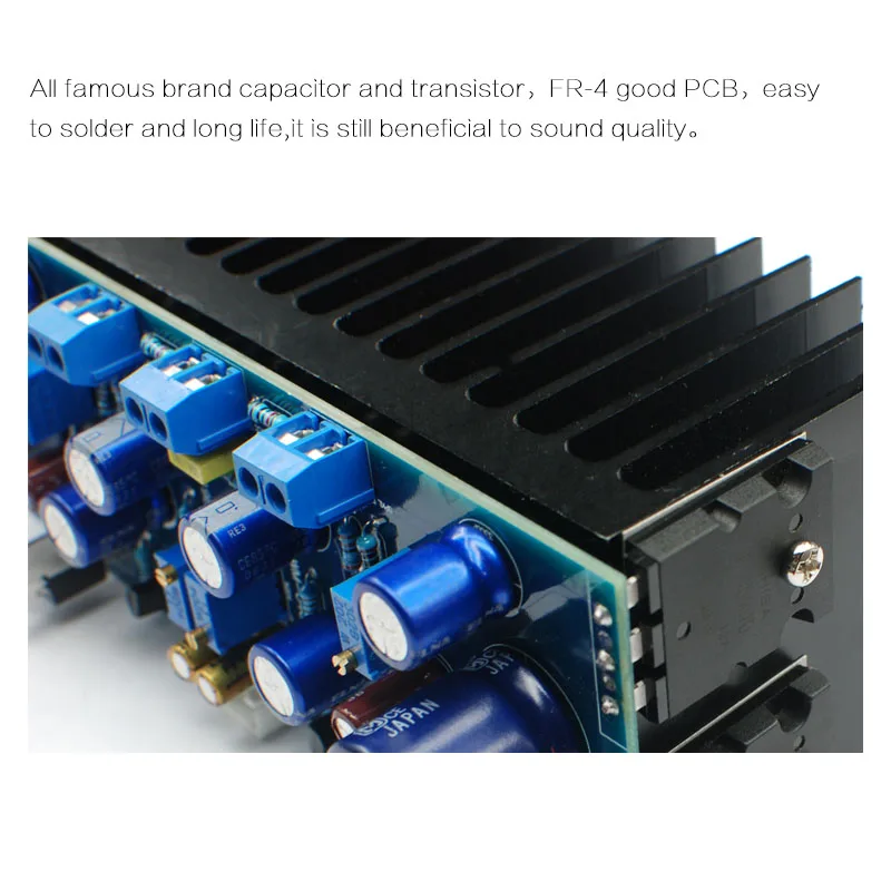 1969 Npn 2 0 канальный усилитель класса А завершенная плата и радиаторы | Электроника