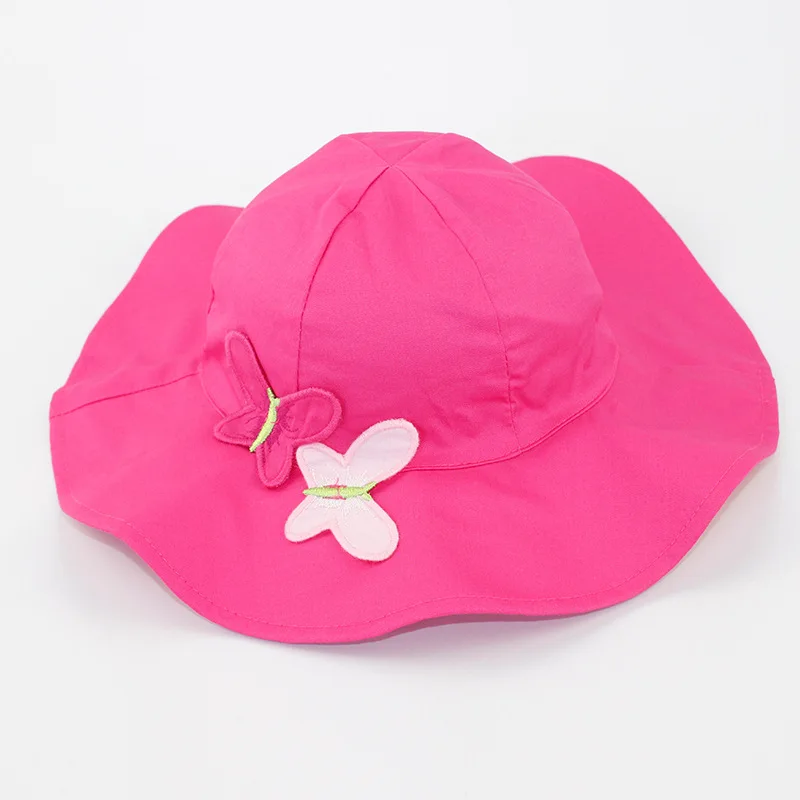 Летняя шляпа для девочек Панама от солнца пляжные кепки с большими полями